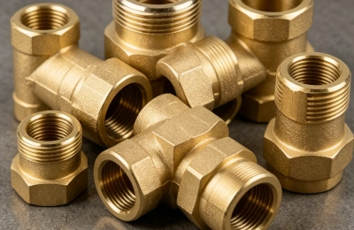 sandblasted brass fittings